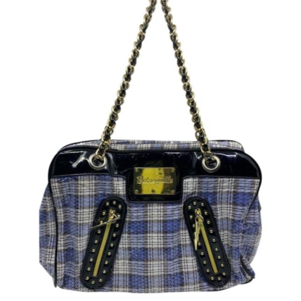 BETSEY JOHNSON Faux Leather Multicolor Tote Bag